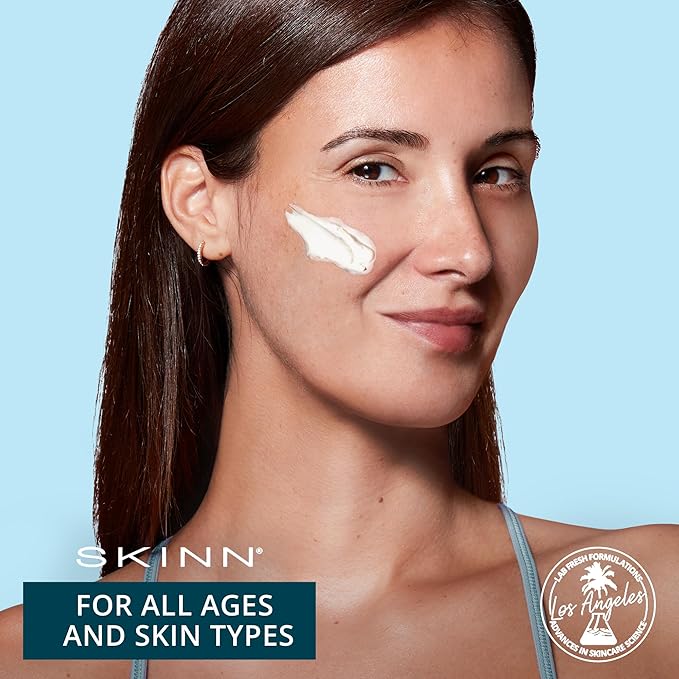 SKINN Neck Amour Defining Serum - Anti-Aging Neck Firming & Tightening Cream - Hydrating & Brightening Peptides Exfoliates Lifts & Firms Skin for Radiant Complexion - Enriched with Rice Protein