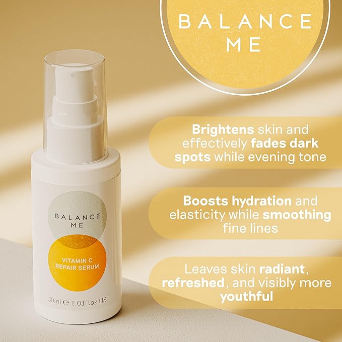 Balance Me Gift Set Renew + Revitalise Vitamin C Repair Serum, Wonder Eye Cream, 2 award winning products, Renew and Revitalise skin, Vegan/Natural Skin Care - 1 each