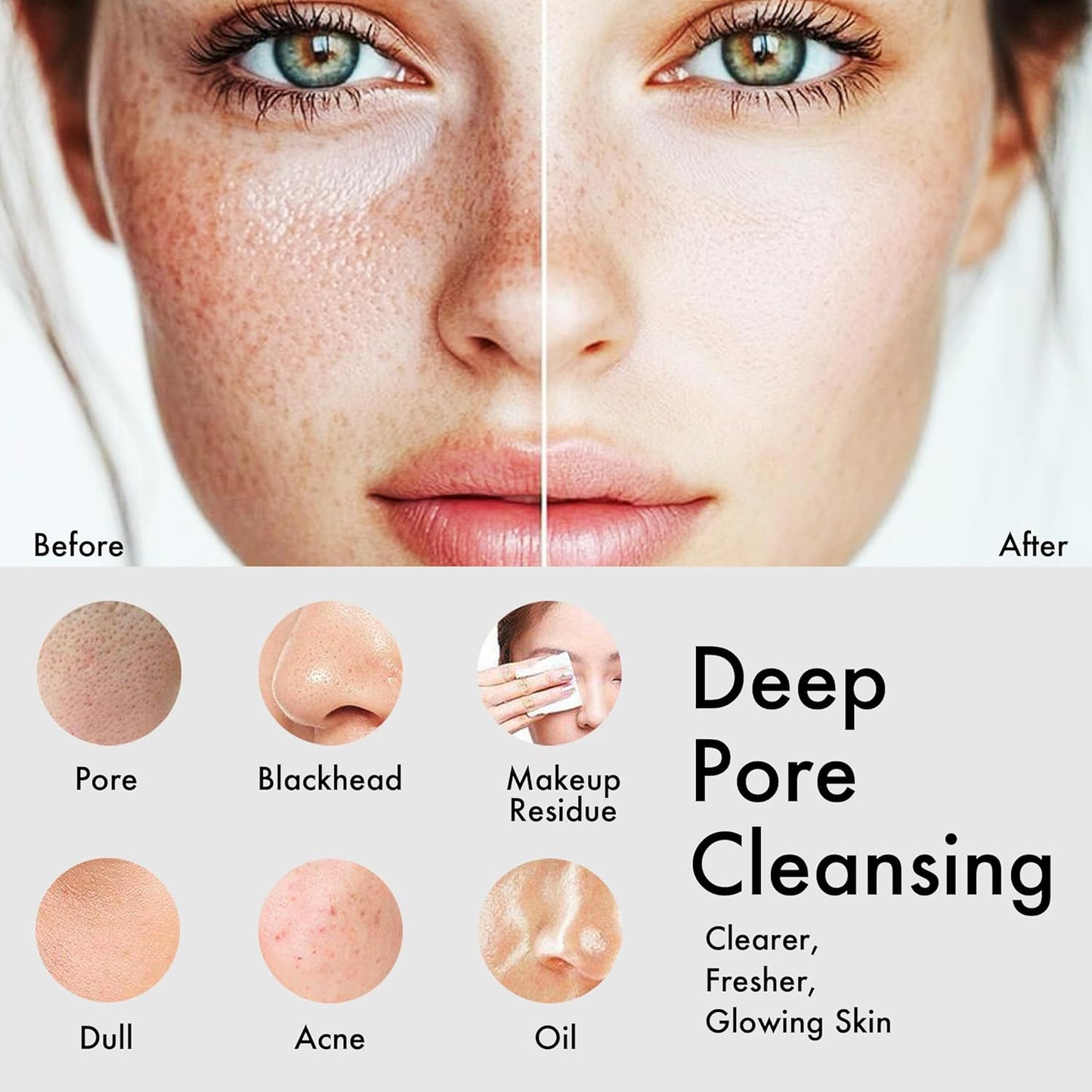 NågraCoola Electric Facial Cleansing Brush – Rechargeable Waterproof Face Scrubber for Women & Men, 2 Brush Heads for Deep Pore Cleansing & Gentle Exfoliation, 3 Speeds, Auto-Timer