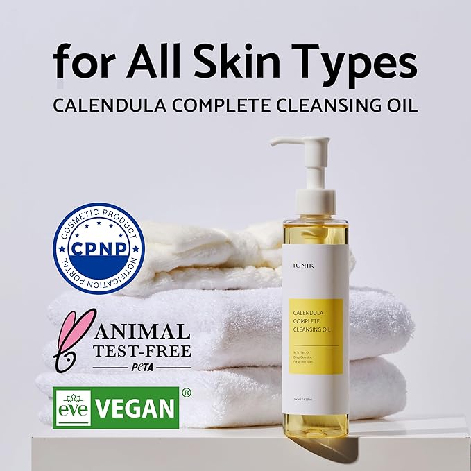 IUNIK Centella Mini Set, Travel Friendly Skincare Set, Ultra calming and hydrating for sensitive skin: Tea Tree Relief Toner, Serum, Centella Calming Gel with Oil Cleanser