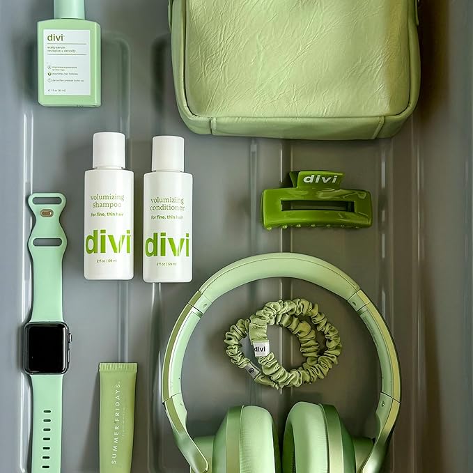 Divi Best Sellers Bundle - Scalp Serum (30ml) and Dry Shampoo (5.3oz) - Elite Hair Care Routine for Oil Control, Buildup Removal, and Scalp Hydration