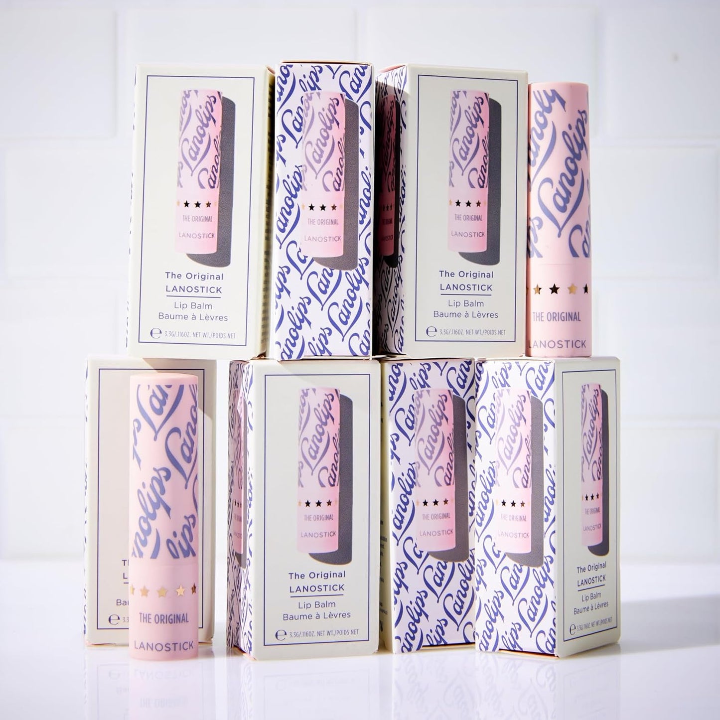 Lanolips Lanostick - Moisturizing Lanolin Lip Balm Stick for Dry, Cracked Lips - Moisturizer with Lanolin, Castor Oil, Jojoba Oil, Shea Butter for Hydration (3.3g / 0.116oz)