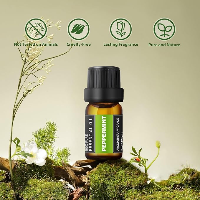 24 Bottles Essential Oil Set - Natural Essential Oils - Perfect for Diffuser, Massage, DIY Candle and Soap Making (5ml)