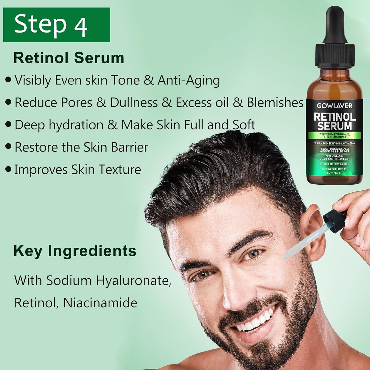 Gifts for Men,Skin Care for Men,Hydrate & Anti-Aging Face Care Routine for Mens All Skin Types,Birthday Christmas Stocking Stuffers Secret Santa Gifts Fathers Valentines Him Dad Boyfriend Husband