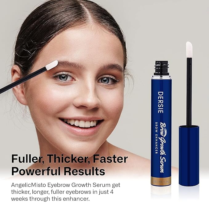 Dersie Eyebrow Growth Serum Rapid: for Thicker Brows in 4 Weeks (Pack of 2)
