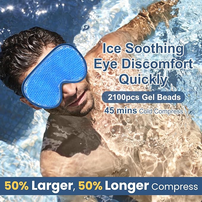 BeeVines 4 Pack Gel Eye Masks