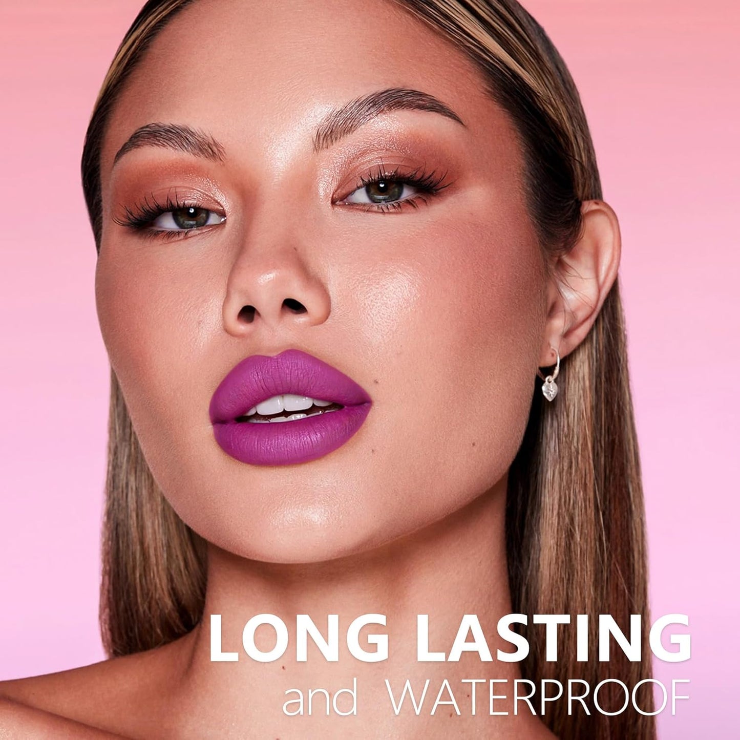 Purple Lipstick Long Lasting Lipsticks for Women Pigmented Smudgeproof Transferproof Vegan Cruelty Free Lip Makeup, A45 Dark Era