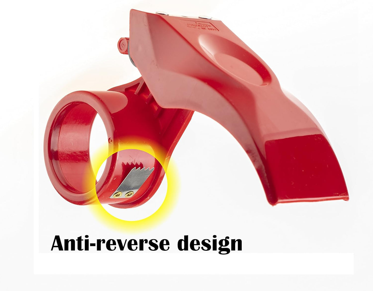 Easy-Mount 2 Inch Tape Gun Dispenser Packing Packaging Sealing Cutter Red Handheld Warehouse Tools