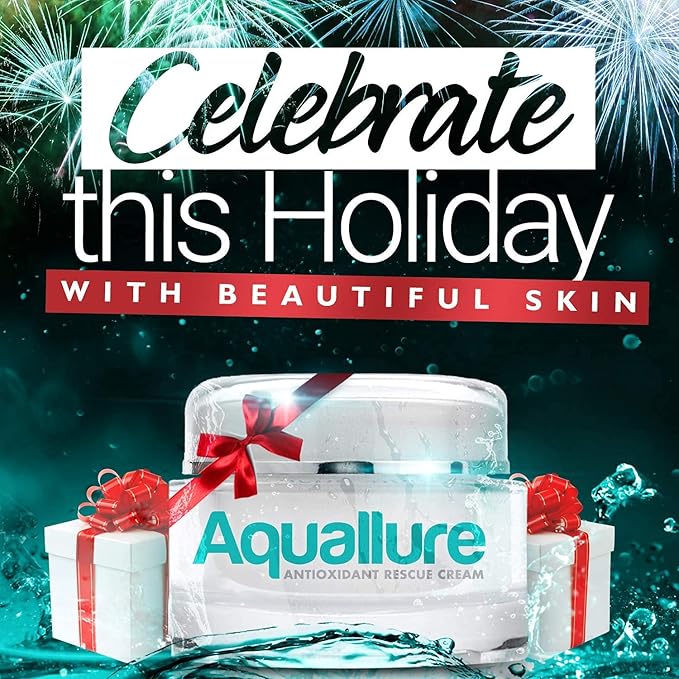Antioxidant Rescue Cream and NEW! Aquallure Apple Stem Cell Rejuvenating Serum - Anti Aging 2 Step BUNDLE - Moisturizing Peptides, Hyaluronic Acid, Vitamin C 20% - (1 oz each) (2 items)
