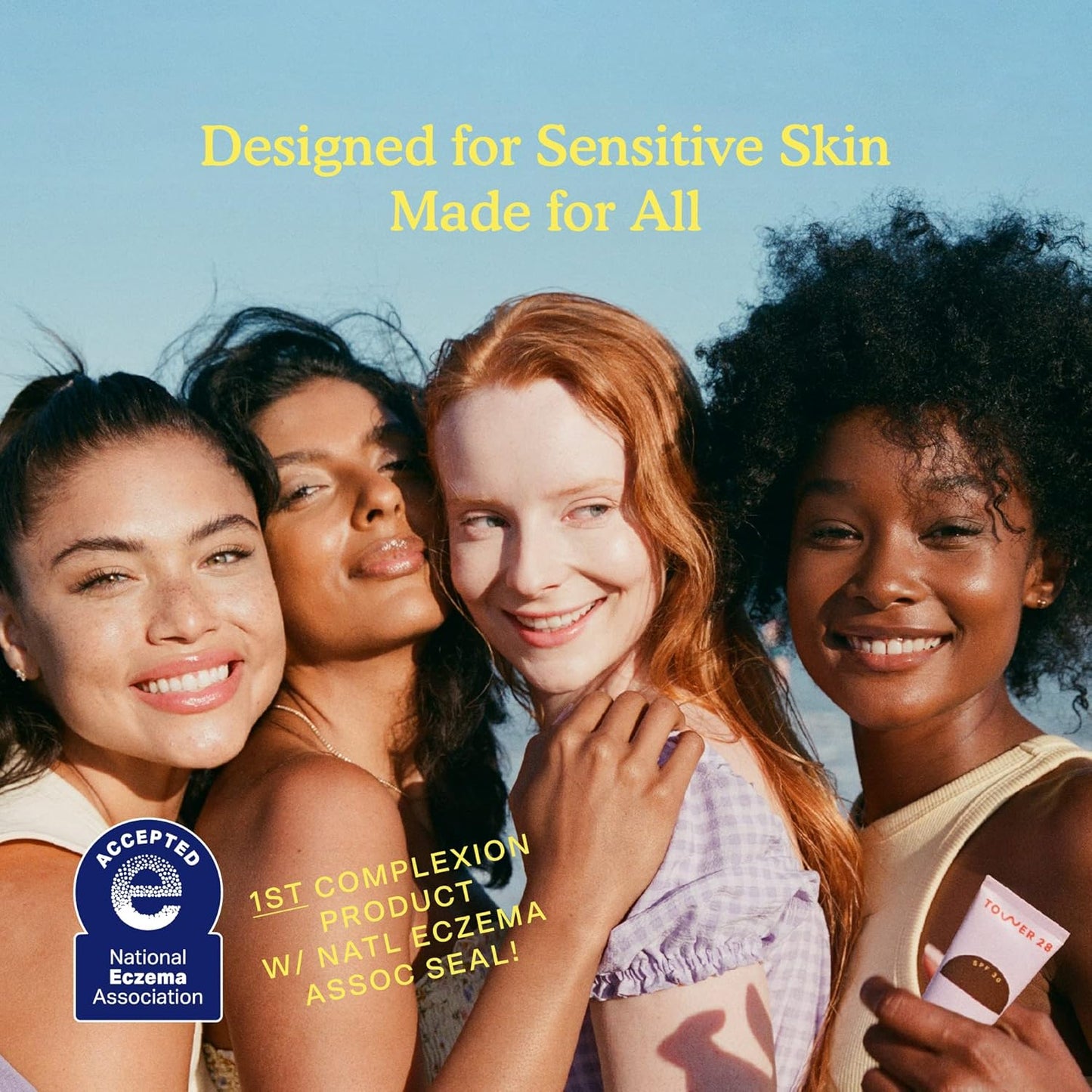 Tower 28 Beauty SunnyDays SPF 30 Tinted Mineral Sunscreen For Sensitive Skin - 2-in-1 Facial Broad Spectrum UVA/UVB Protection + Foundation - Shade 25 OCEAN PARK - Medium with Warm Undertones, 1 Fl Oz