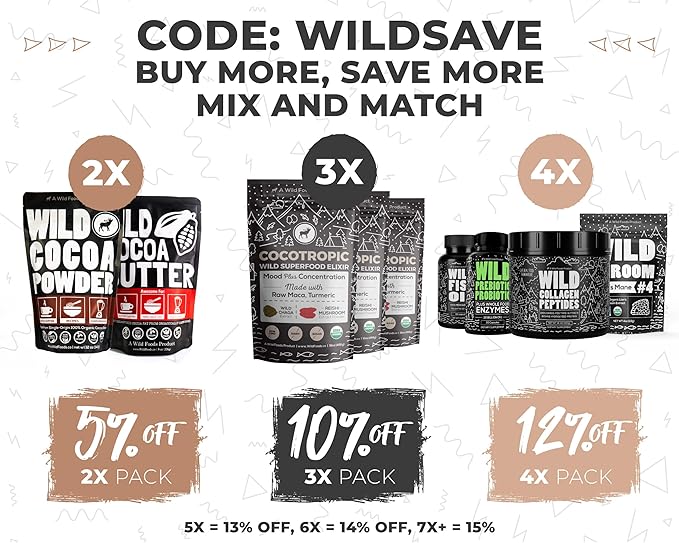 Wild Foods Immune Support Tea | Organic Elderberry, Currant, Hibiscus and Cranberry | Superberry Antioxidant Blend Loose Leaf Herbal Teas | Natural Immunity Boost | (TWO x 4 ounce)