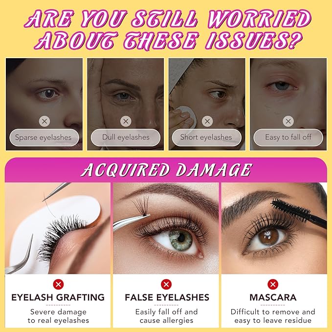 Organic Castor Oil Fuller & Longer Looking Eyelashes, Nourishing & Conditioning Formula, Eyelash Serum To Grow Lashes, Lash Boost Serum, 5ml