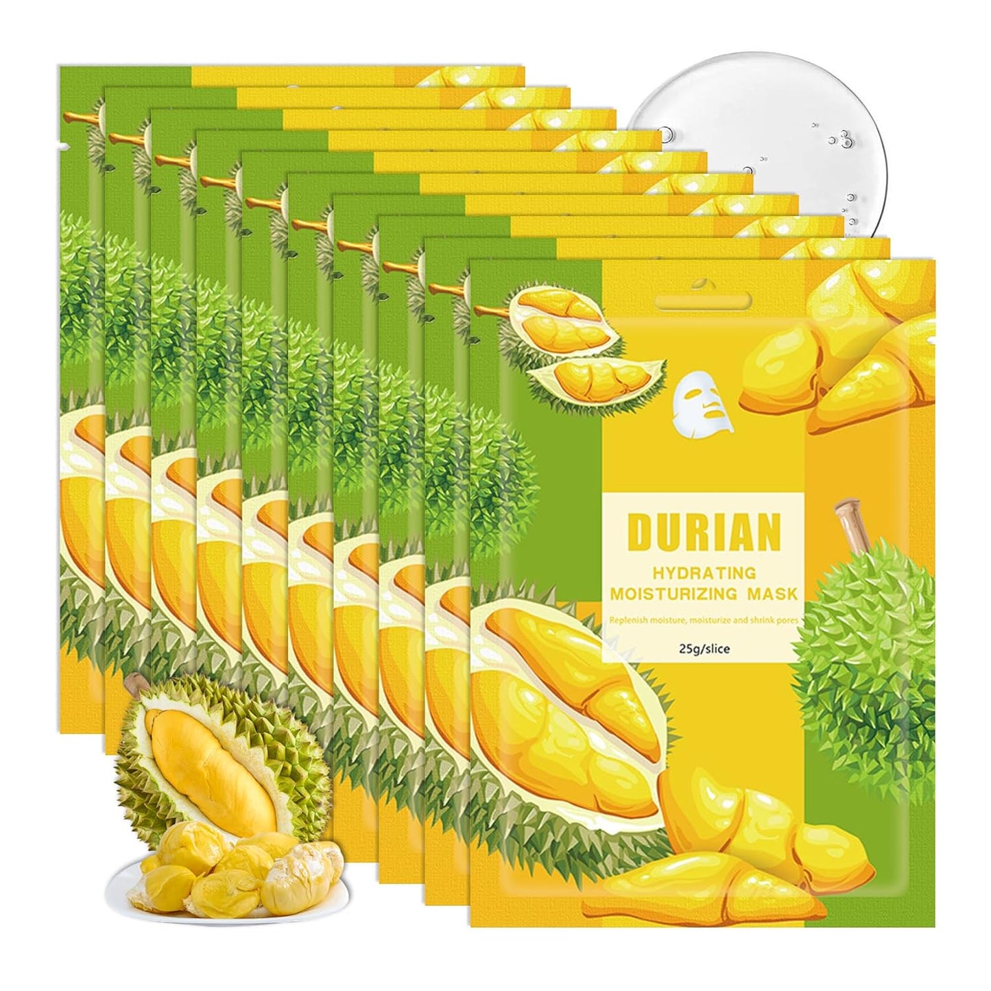 10PCS Hydrating Facial Sheet Mask,Moisturizing Face Masks Skincare Gift Set,Long Lasting Face Mask Skin Care & Facial Mask Kit for All Skin Types 05