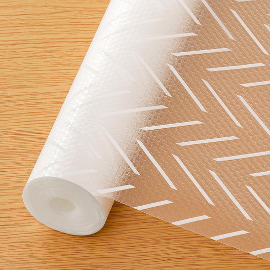 Cooyes Shelf and Drawer Liner for Kitchen Cabinets – Non-Adhesive, Waterproof, Non-Slip Cabinet Liners for Scratch Protection, Desk, Refrigerator, Shelves, Drawers with Modern Pattern