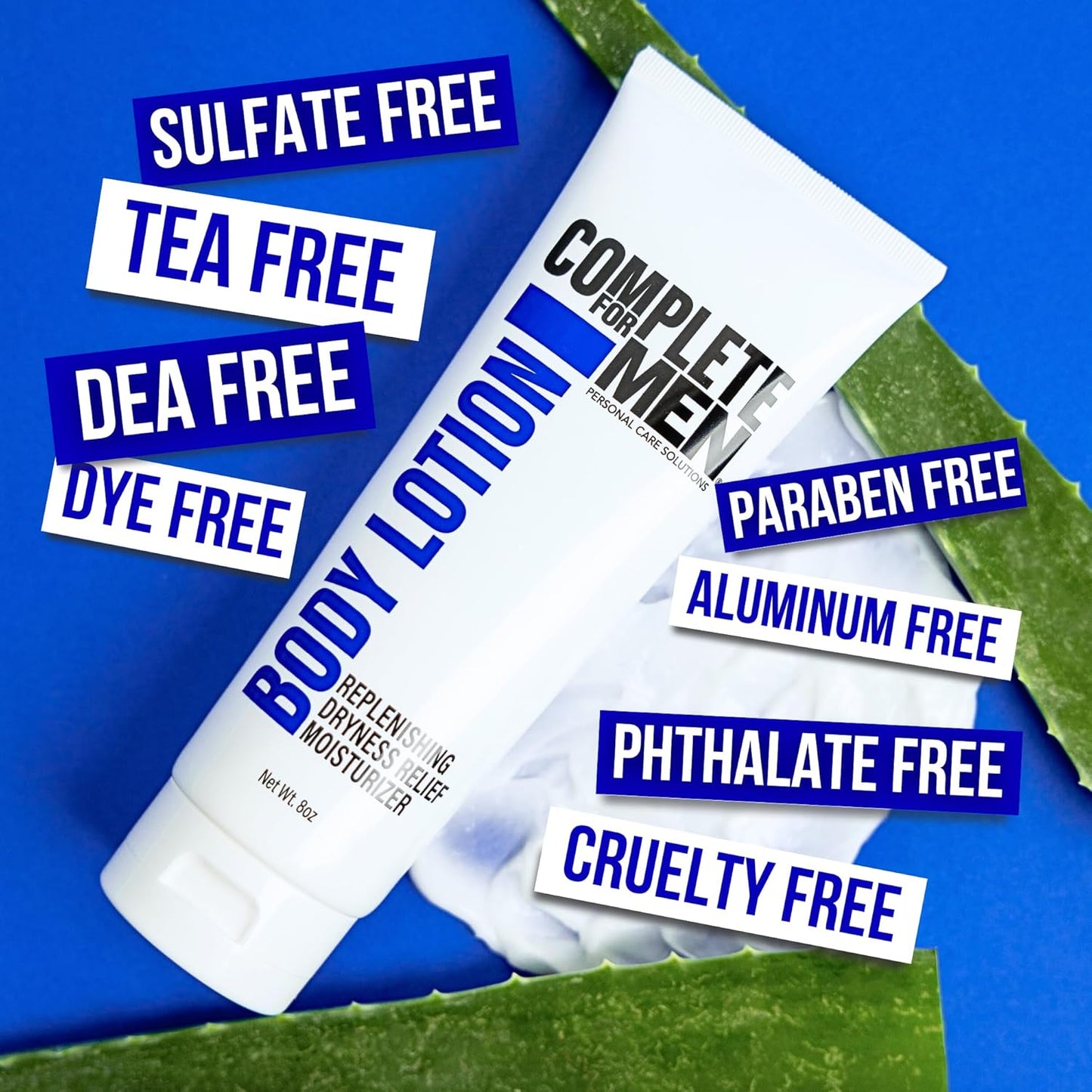 Body Lotion for Men, for Dry Skin: Non-Greasy Hand & Body Moisturizer with Shea Butter, Aloe Vera, 24 Hour Hydration, Mens Lotion for Dry Skin