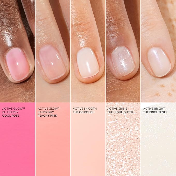 Manucurist Active Bright™ All in One Nail Perfector: Brightening Treatment Polish & Care - No Lamp - Vegan & Made in France - White Nail Polish - Nail Whitener & Brightener - Nail Strengthener