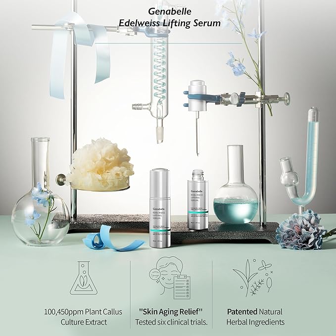 Edelweiss Lifting Serum – Anti-Aging Formula with Edelweiss Extract, Niacinamide, Peptides for Firming, Hydration & Brightening – 1.35 fl.oz
