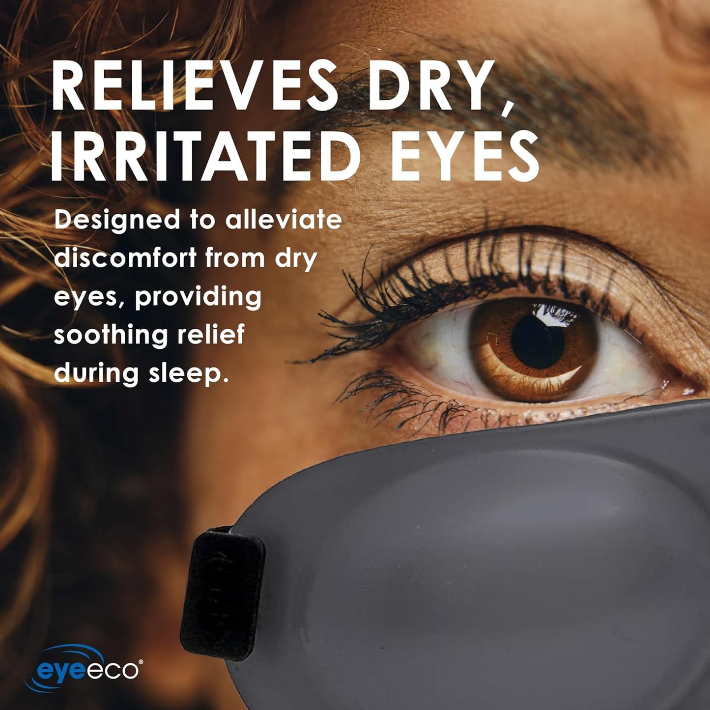Eyeseals 4.0 Sleep Mask – Charcoal – Moisturizing Eye Masks for Sleep Keep Dry Air Out – Latex-Free Eye Mask Great for CPAP Users