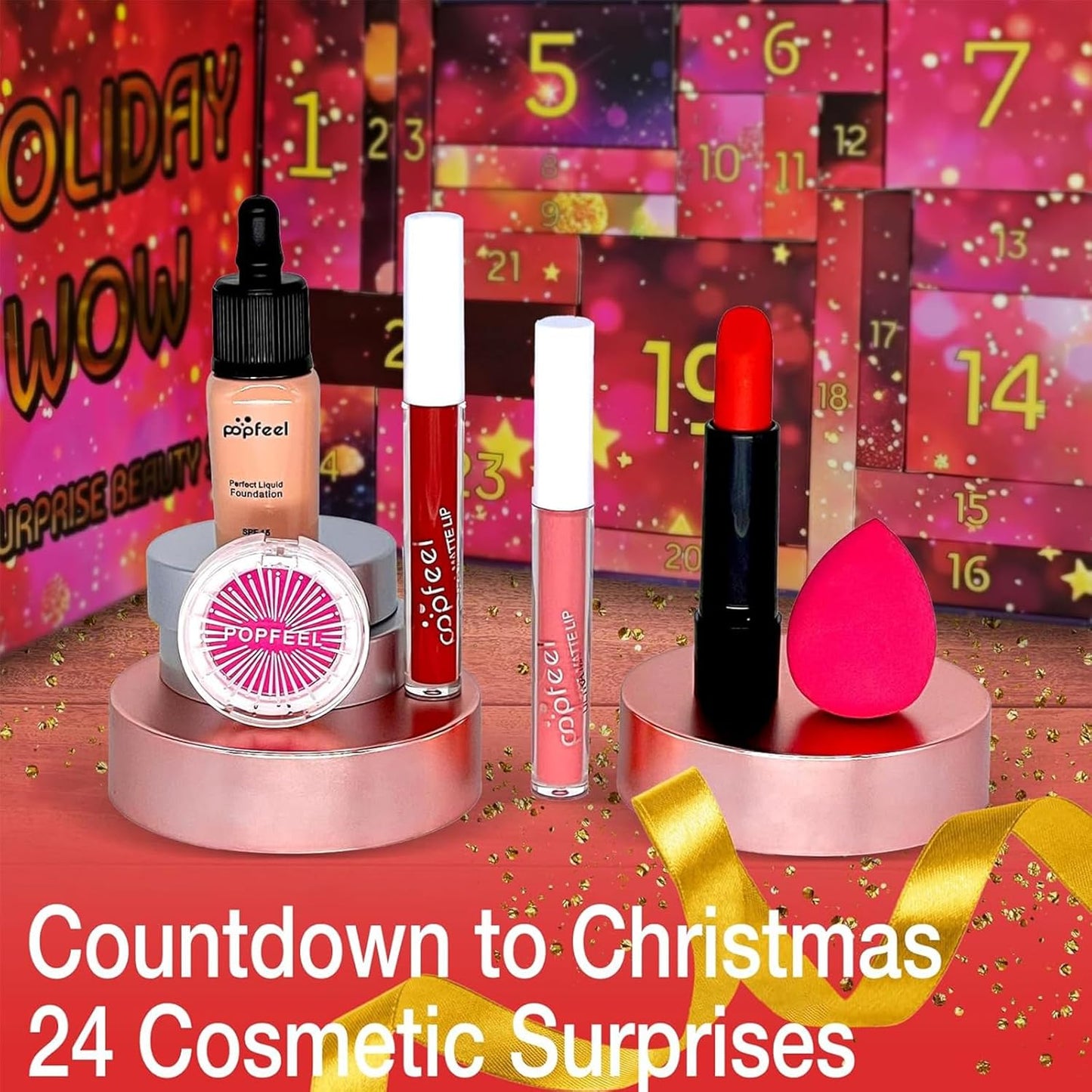 Makeup Advent Calendar 2025 for Teens Girls - 24 Days Christmas Countdown Calendar Surprises Individually Boxed, Makeup Gift Kit for Teenagers, Daughters,Friends,and Girls Xmas Gift