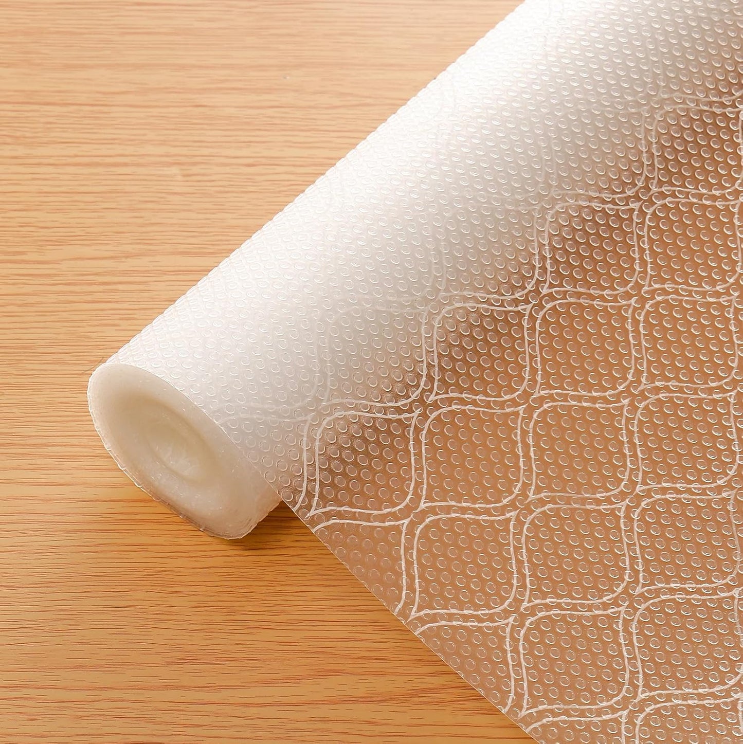 Cooyes Drawer and Shelf Liner, Non-Adhesive Shelf Liners for Kitchen Cabinets, Thick Strong Grip Mats for Desk, Shelves, Bathroom Drawers, Fridge, Cabinet Protection