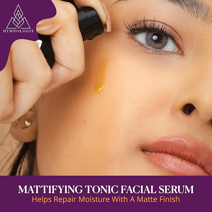 Mattifying Tonic Facial Serum - Moisturizer for Oily Skin Control and Hydration with Black Cumin and Watermelon | Fast Absorbing Matte Primer for Face Repair | for All Skin Types – 30ml