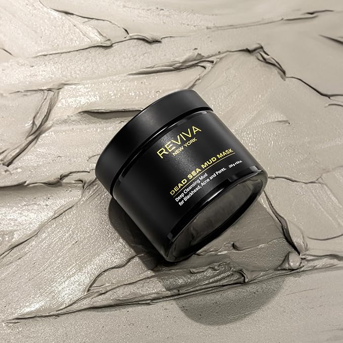 Dead Sea Mud Mask for Face and Body - Clay Mask for Blackhead Remover, Acne Treatment and Pore Minimizer - Organic Clay Mask for Men & Women - Deep Cleansing Recovery Mud Mask for Skincare
