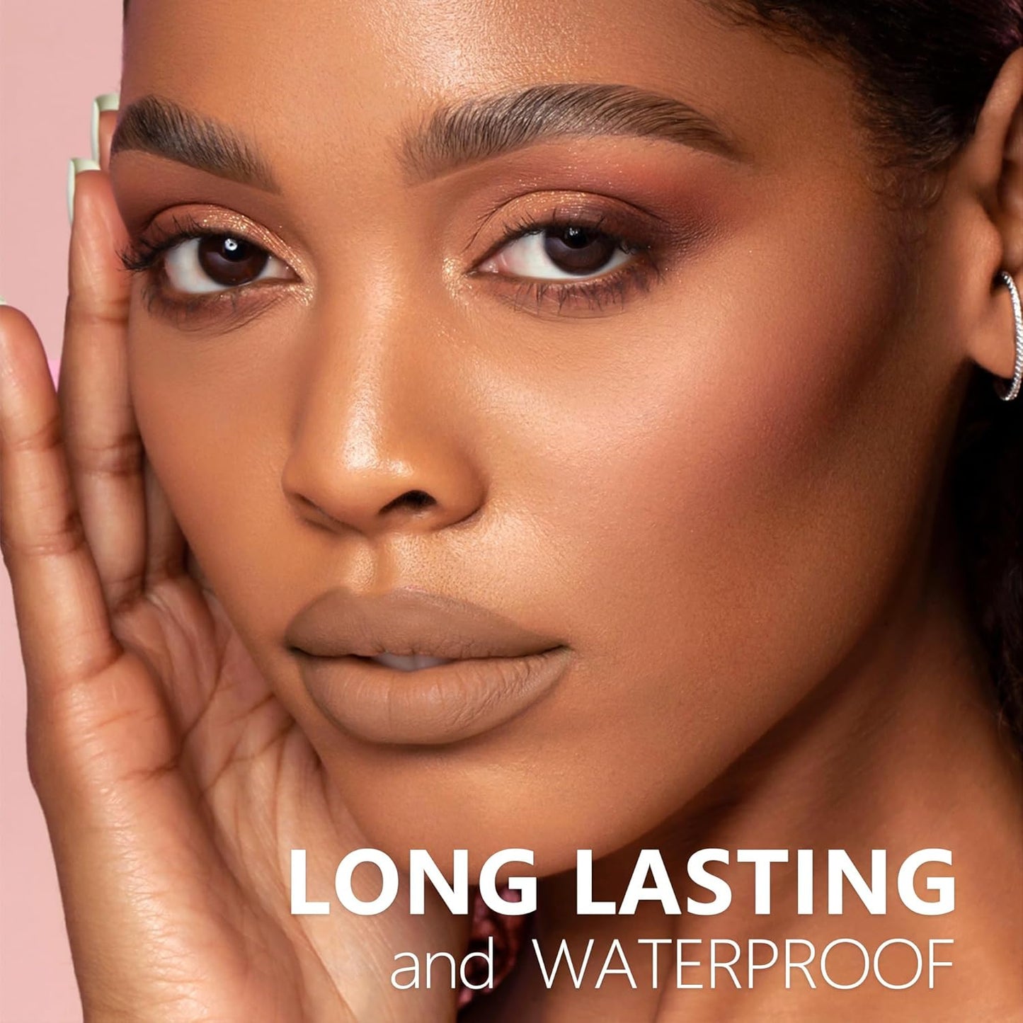 Nude Brown Dark Red Lipstick 3Pc Long Lasting Lipsticks for Women Pigmented Smudgeproof Transferproof Vegan Cruelty Free Lip Color, A61/50/48