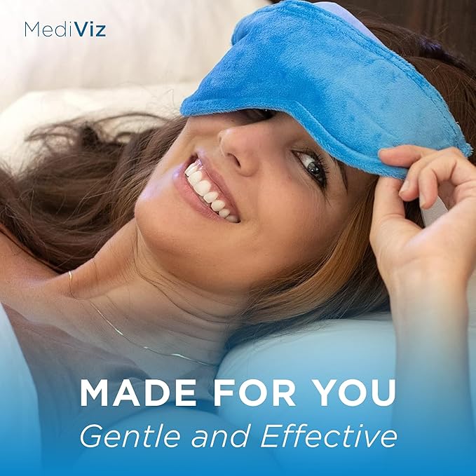 Warm Compress Eye Mask - Moist Heat Compress for Irritated Eyes and Eyelid Lumps and Bumps