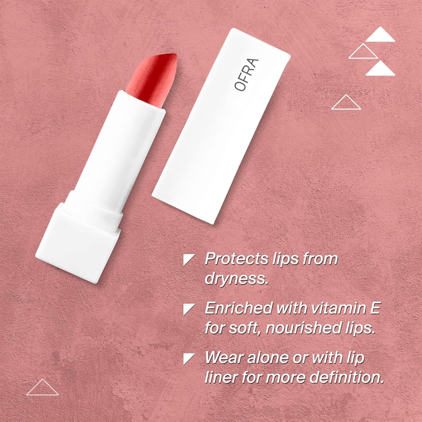 Ofra Red Hot | Long Lasting & Extremely Pigmented Lipstick | Moisturizing Formula for Smooth, Hydrated Lips | Bold, Vibrant Color with All-Day Wear | 4.5g 0.16oz