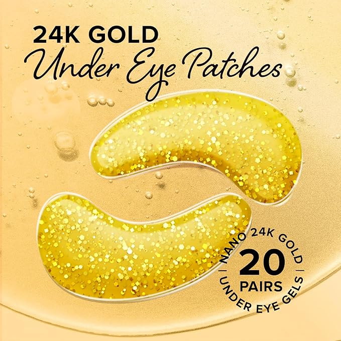 MAREE Golden Glow Eye Gels – Moisturizing Hydrogel for Smooth Under-Eye Area – Gentle Skincare Boost