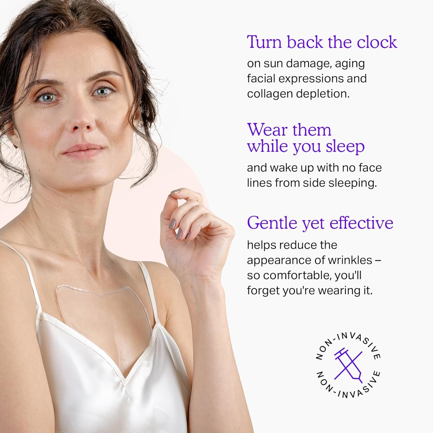 BLUMBODY Chest Wrinkle Pads – Anti-Wrinkle Silicone Patches Skin Firming, Smoothing – Reusable Overnight Chest Pad – Anti-Aging Crepe Erase Pads – Neck, Décolleté (1.5-Month Supply)