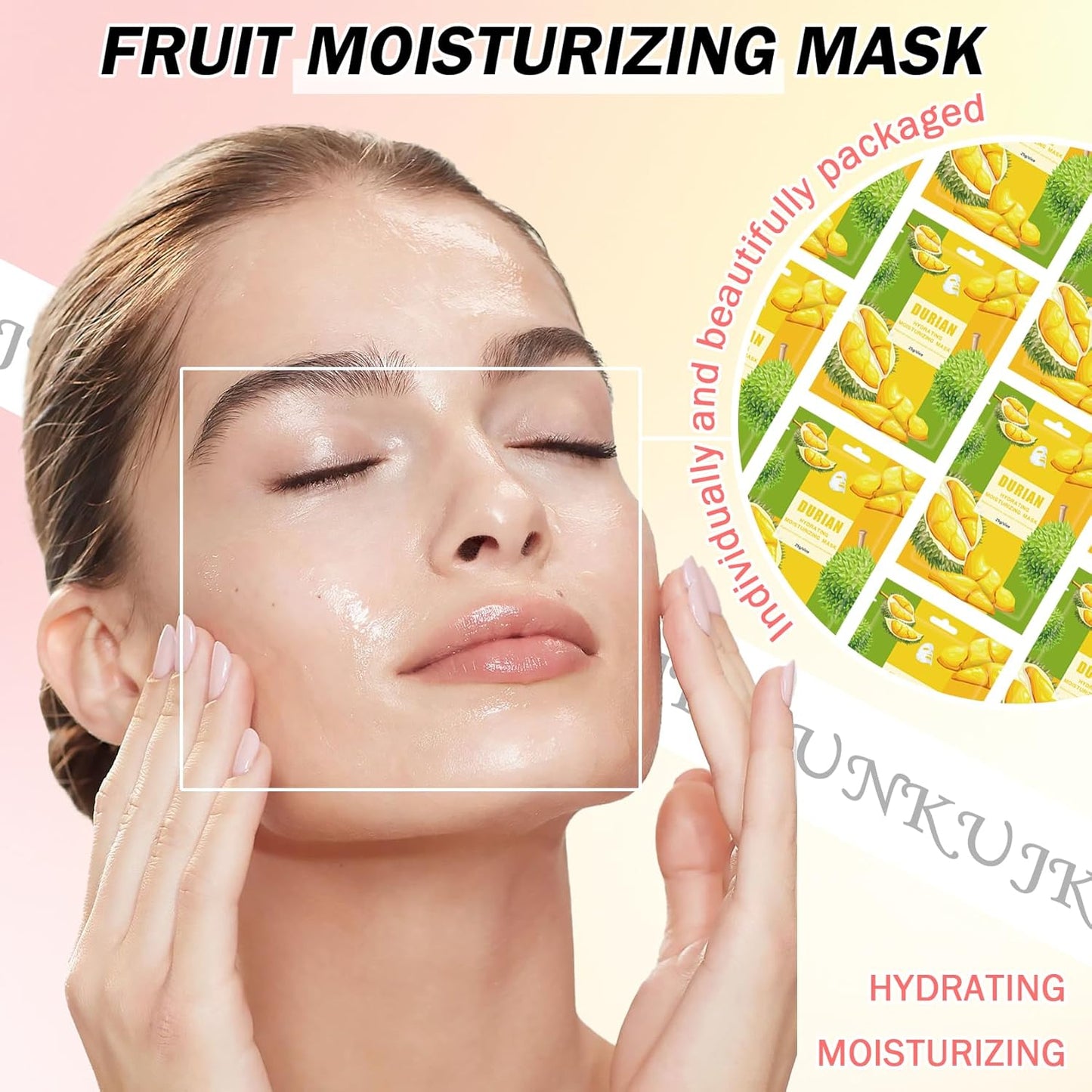 10PCS Hydrating Facial Sheet Mask,Moisturizing Face Masks Skincare Gift Set,Long Lasting Face Mask Skin Care & Facial Mask Kit for All Skin Types 05