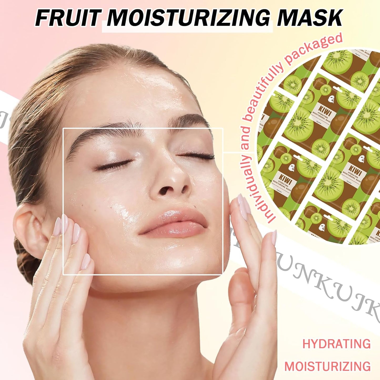 10PCS Hydrating Facial Sheet Mask,Moisturizing Face Masks Skincare Gift Set,Long Lasting Face Mask Skin Care & Facial Mask Kit for All Skin Types 06