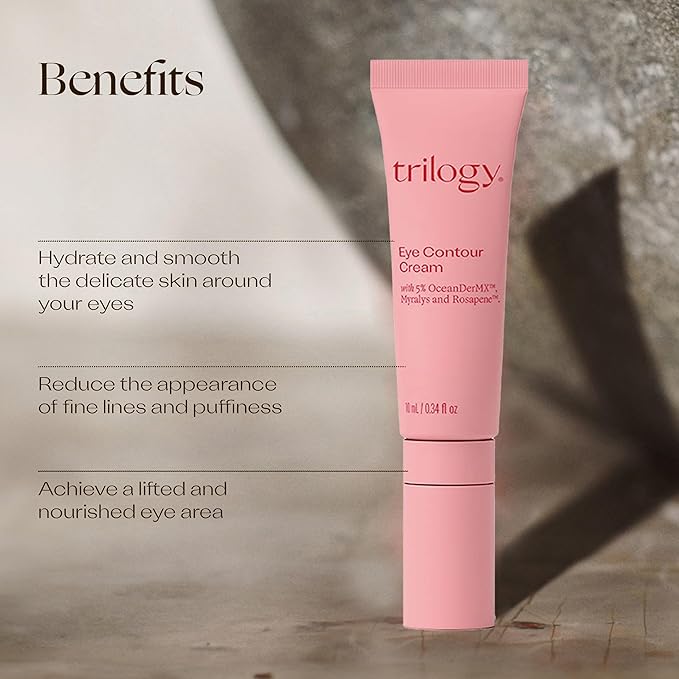 Trilogy Eye Contour Cream, with Rosapene for Fine Lines & Puffiness, 0.34 fl oz