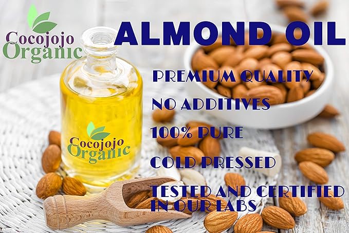 Dr Joe Lab Bitter Almond Oil - 32 oz - Pure Unrefined Cold Pressed Extra Virgin Non GMO All Natural, Vegan Bulk Carrier Oil Perfect for Body Hair Face Skin Nails Facial Hair DIY Cosmetics