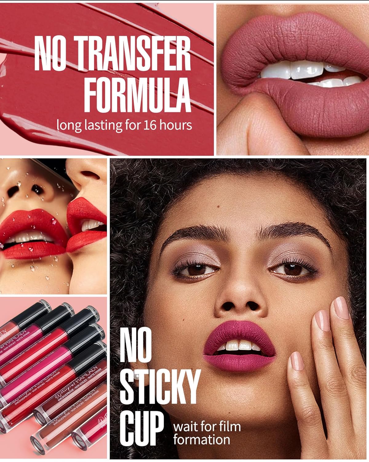 Rose Red Lipstick Long Lasting Lipsticks for Women Smudgeproof Transferproof Cruelty Free Lip Makeup, 905 Bad Guy