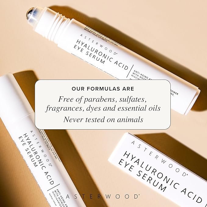 Asterwood Hyaluronic Acid Serum (8 oz) + Hyaluronic Acid Eye Serum
