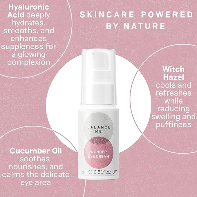 Balance Me Gift Set Renew + Revitalise Vitamin C Repair Serum, Wonder Eye Cream, 2 award winning products, Renew and Revitalise skin, Vegan/Natural Skin Care - 1 each