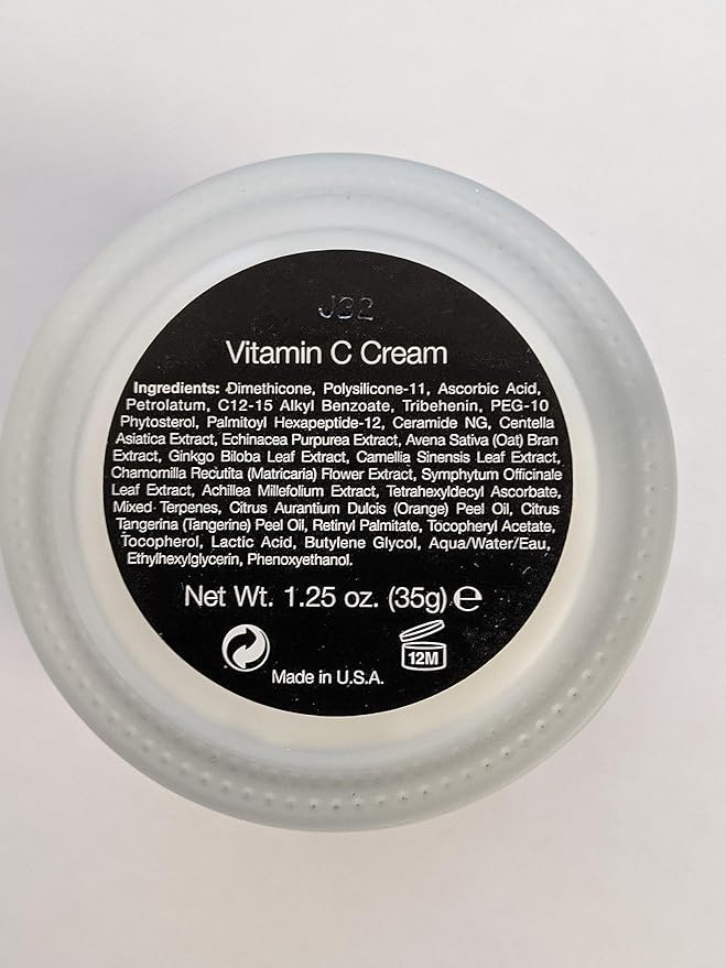 Jolie Vitamin C Night Cream, L-Ascorbic Acid Brightening Face & Neck Moisturizer With Ceramides