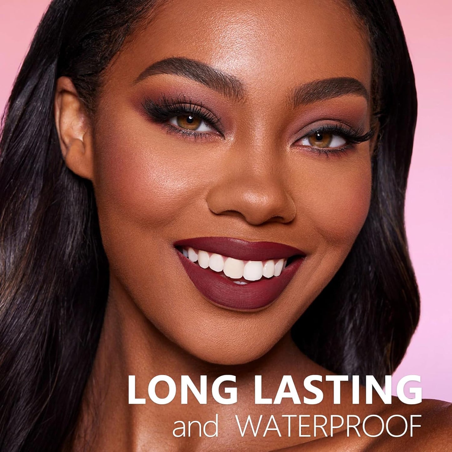 Dark Burgundy Long Lasting Lipsticks for Women Pigmented Smudgeproof Transferproof Vegan Cruelty Free Lip Makeup (A47 Flamingo, 1 Pack)