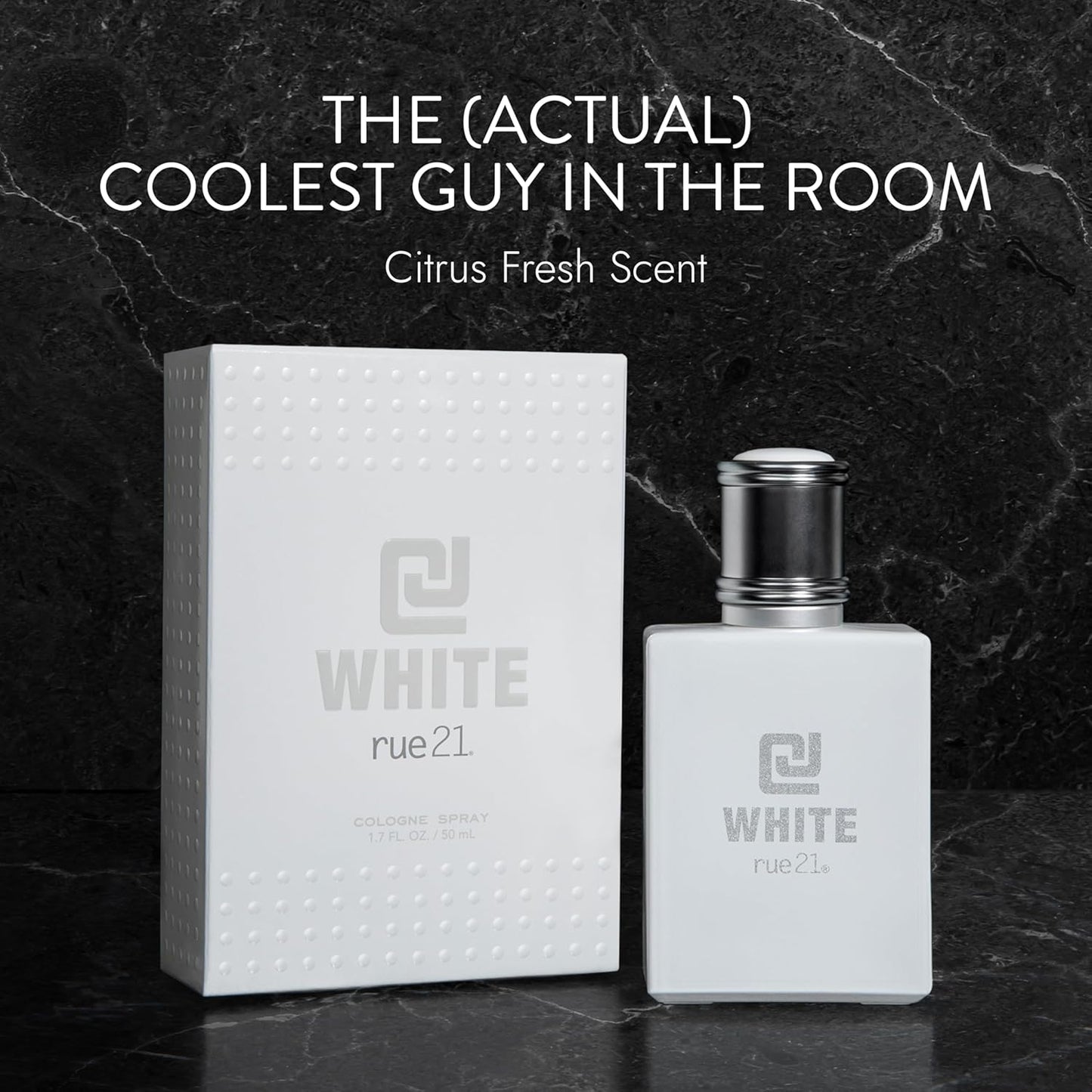 Rue 21 CJ White Men's Cologne Spray - 1.7 fl oz (50 ml)