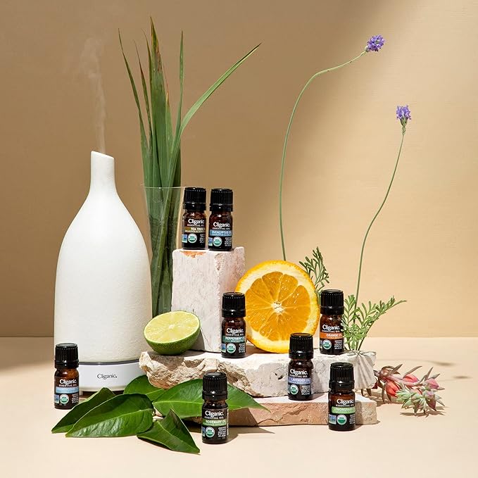 Cliganic in The Wild Essential Oil Blend - Organic, Natural Aromatherapy Oil for Diffuser Steam Distilled | Non-GMO Verified