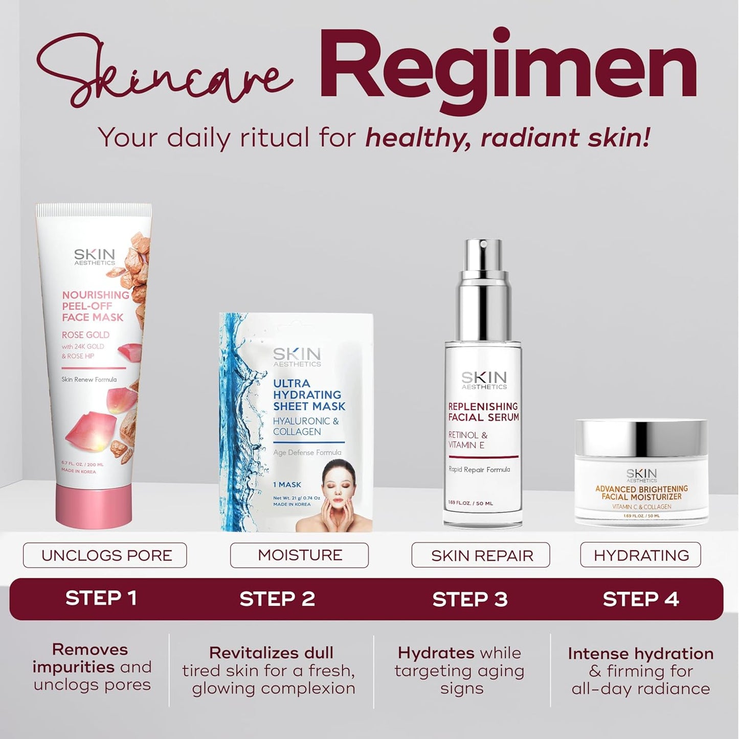 Retinol & Vitamin E Face Serum - Anti-Aging, Blemishes, Fine Lines & Wrinkles Treatment - Dermatologist Tested Korean Skincare - Clean Beauty, Cruelty-Free - 1.69 oz