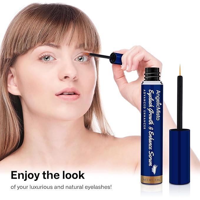 Eyelash Growth Serum: Eyelash Serum to Grow Lashes in 4 Weeks, for Longer & Fuller Eyelashes, 3ML