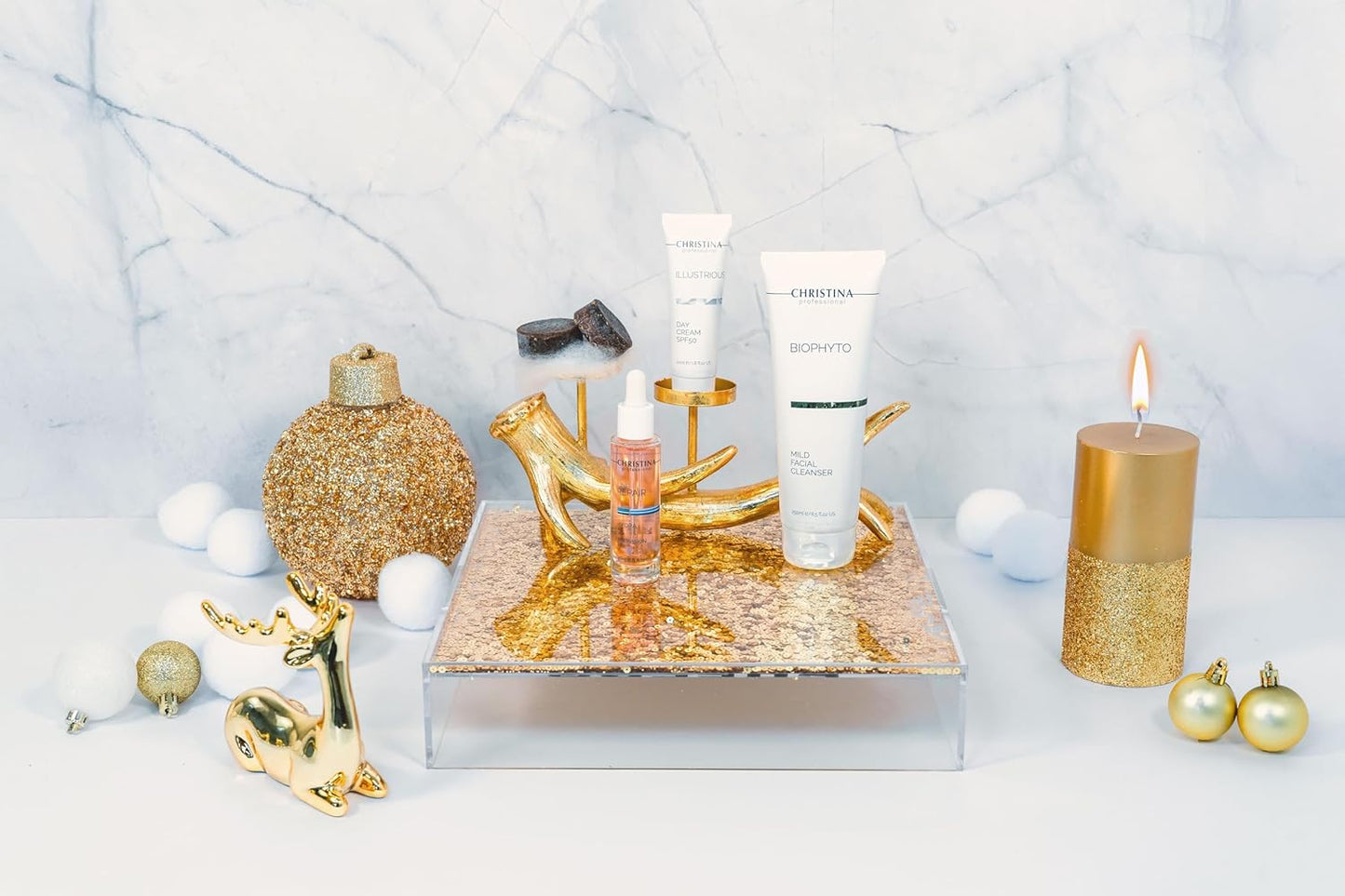 -CHRISTINA- Christmas Gift Box #6 | Cleanser Serum Peeling Soap Day Cream SPF50