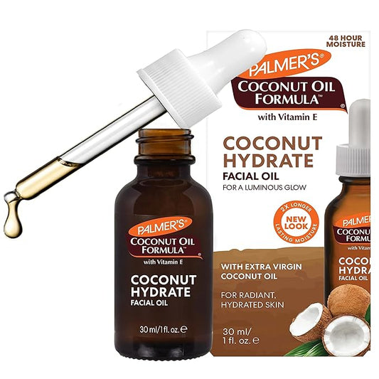 Coconut Oil Formula Facial Oil, 1Oz, Bundle Makeup Cleansing Cloth, Deep Hydration With Monoi, Vitamin E Enriched, Non-Greasy, 48-Hour Moisture,~[Pack Of 3]