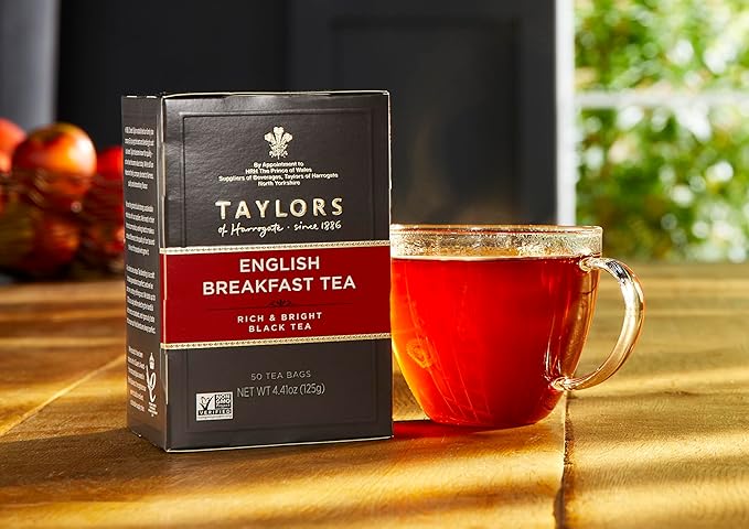 Taylors of Harrogate English Breakfast, 50 Teabags (Pack of 6)