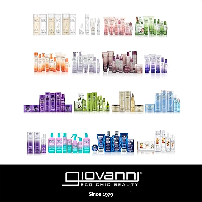 GIOVANNI Eco Chic Straight Fast Straightening Elixir, 6.8 oz. - Ultimate Hair Straightening, Superior Smoothing, Heat Protection, No Parabens, Color Safe