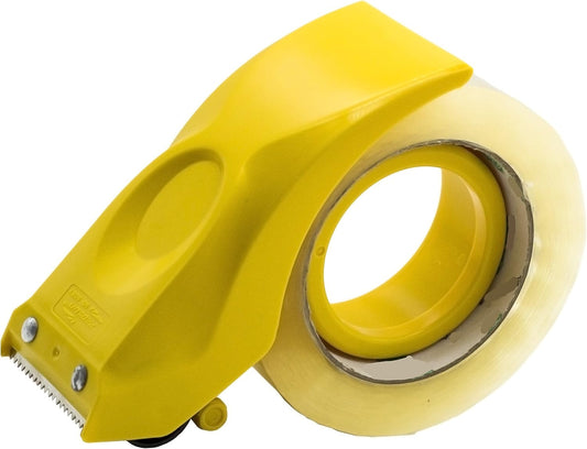 Easy-Mount 2 Inch Tape Gun Dispenser Packing Packaging Sealing Cutter Yellow Handheld Warehouse Tools
