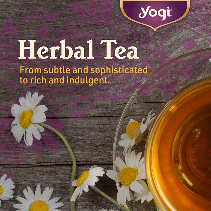 Yogi Tea Soothing Caramel Bedtime Tea - 16 Tea Bags per Pack (6 Packs) - Calming Sleep Tea - Supports Good Sleep - Includes Chamomile Flower, Rooibos Leaf, Roasted Chicory Root & More